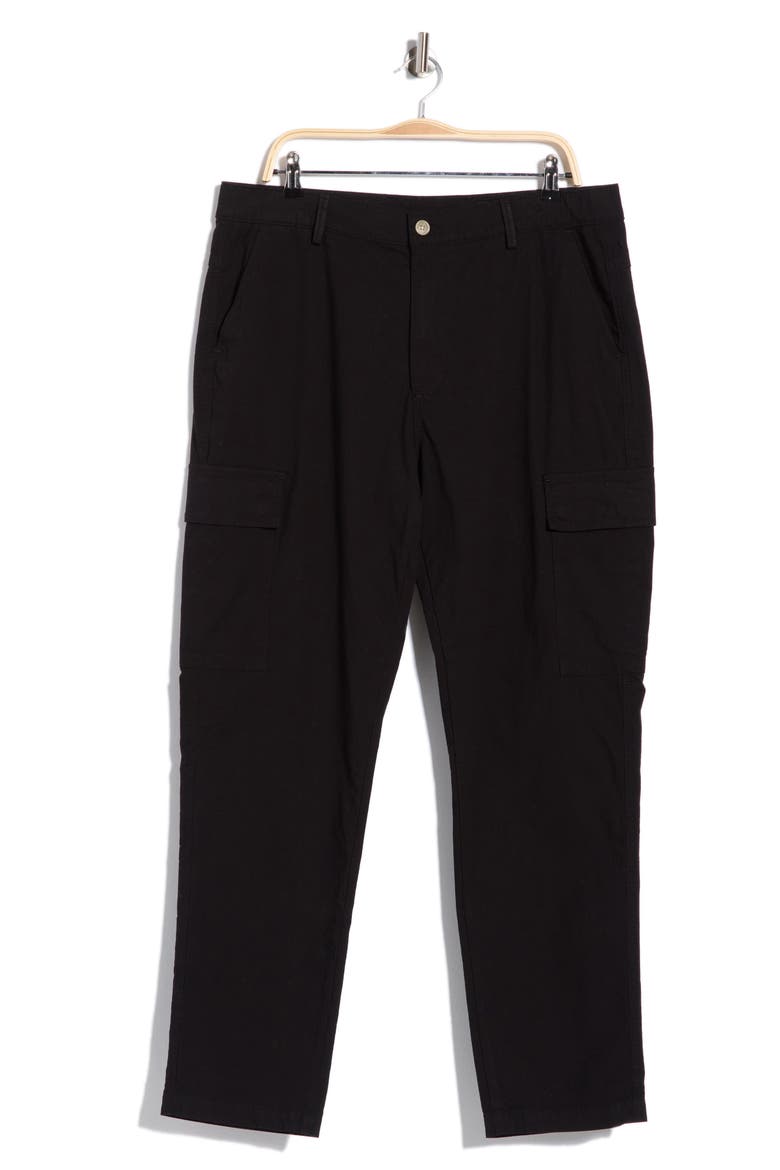 Wells Cargo Jeans, Main, color, PURE BLACK