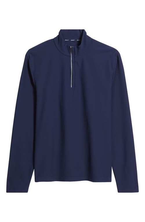 Johnnie-o Motion Performance Quarter Zip In Blue