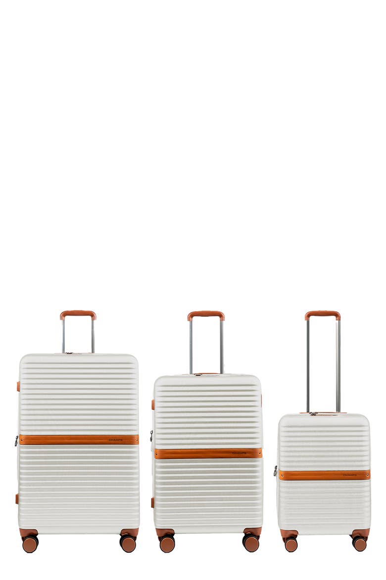 Vintage II 3-Piece Wheeled Luggage Set, Main, color, IVORY
