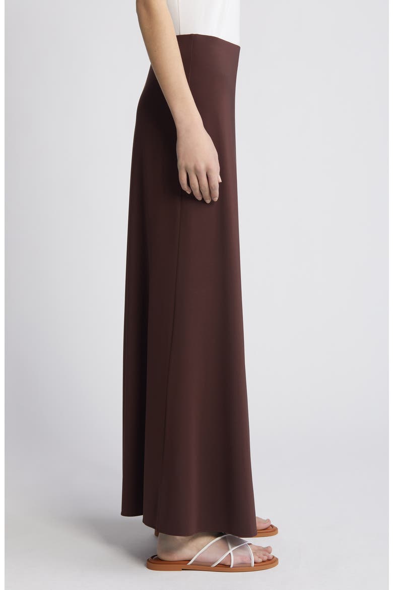 Anya Satin Maxi Skirt, Alternate, color, CHOC