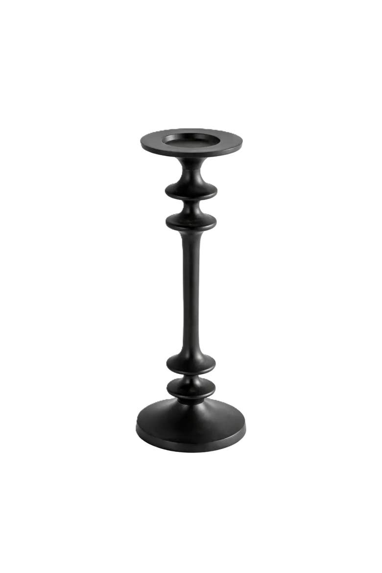 Classic Tall Aluminum Candle Holder, Main, color, Black