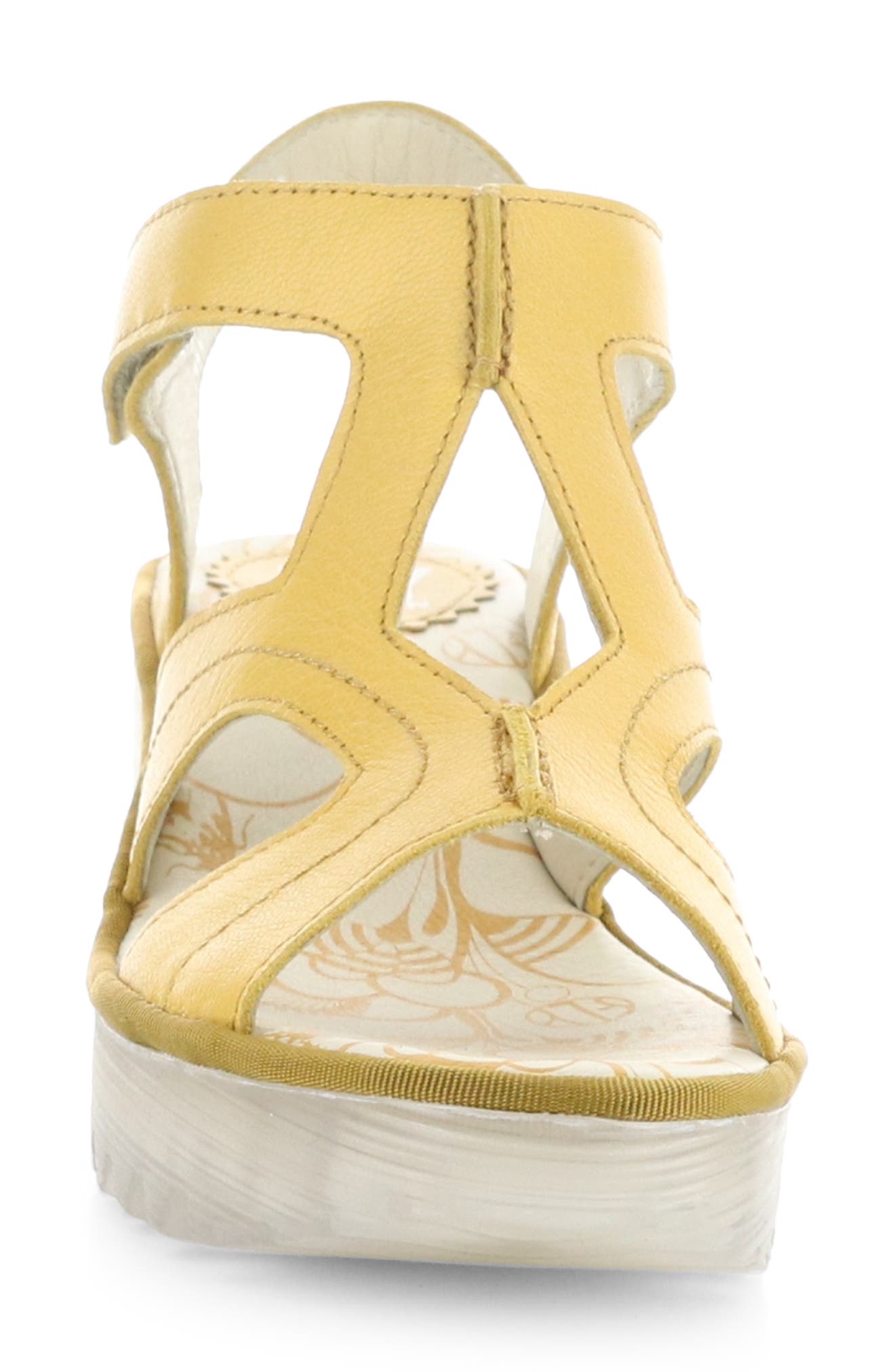 Fly London Yotu Platform Wedge Sandal, Alternate, color, 003 Bumblebee Mousse