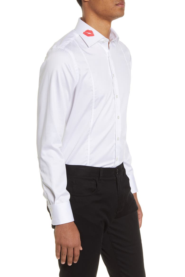 Romeo Slim Fit Button-Up Shirt, Alternate, color, WHITE