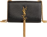 Saint Laurent Small Kate Textured Suede Shoulder Bag
