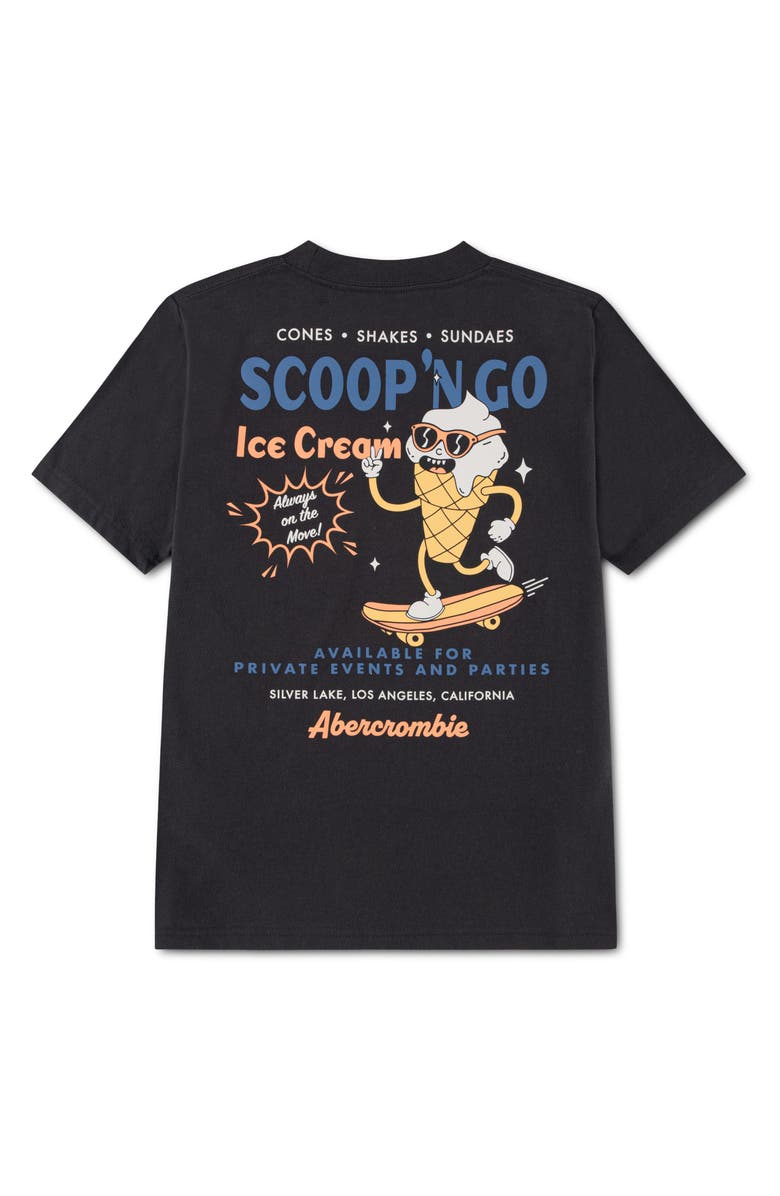 abercrombie kids Kids' Scoop 'N' Go Graphic T-Shirt, Alternate, color, Phantom