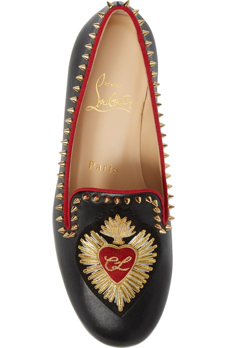 Christian Louboutin Mi Corazon Smoking Flat, Alternate, color,