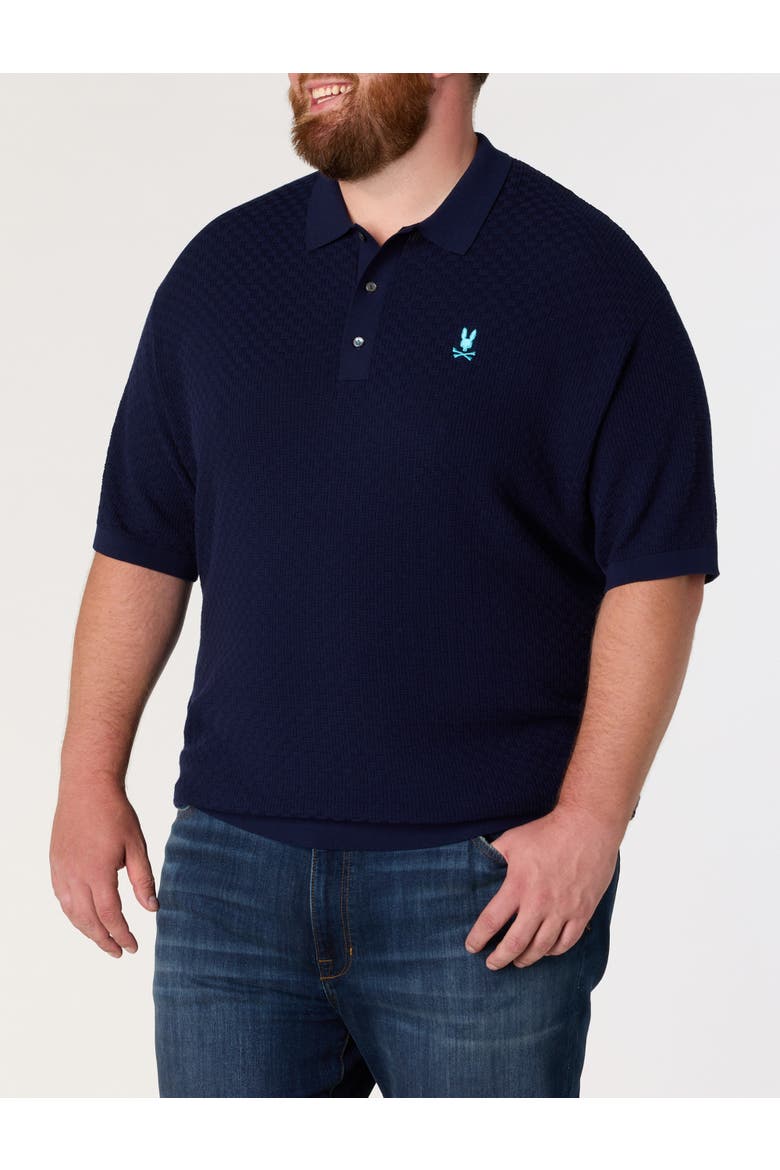 Big & Tall Jace Knit Polo Shirt, Main, color, NAVY