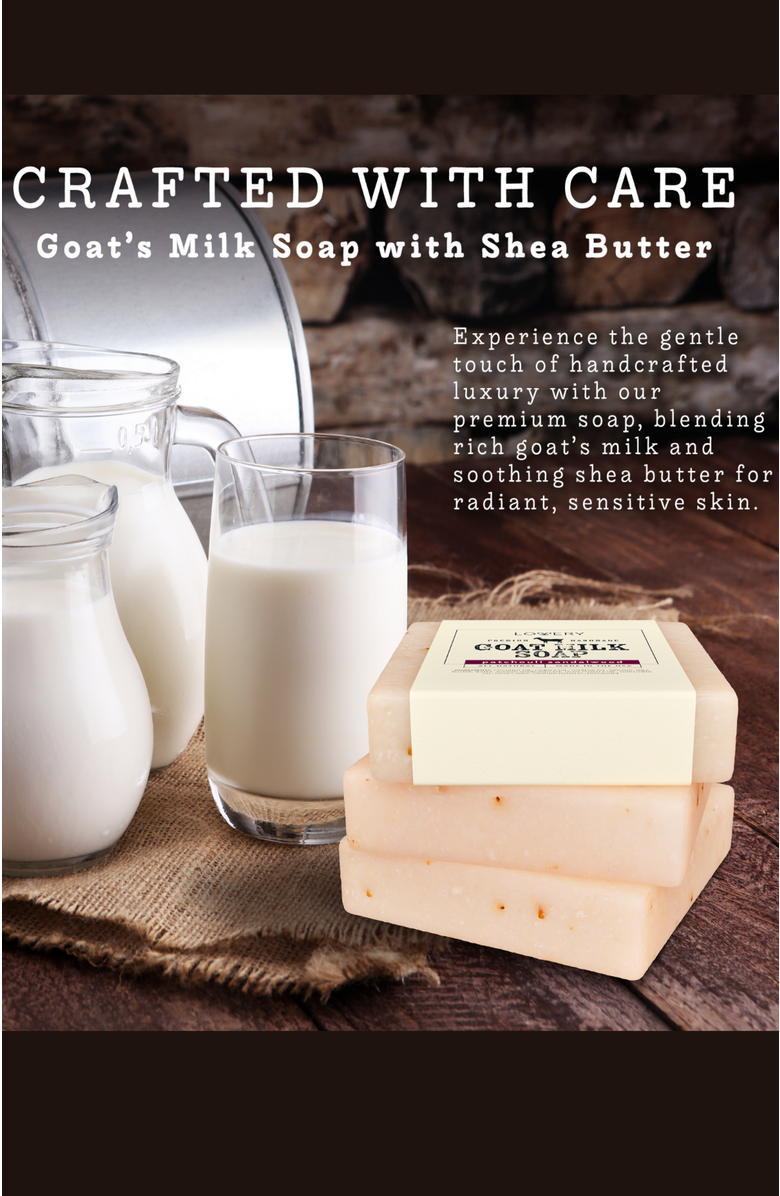 Lovery Handmade Goat Milk Soap Made in USA - Patchouli Sandalwood - Single, Alternate, color, Single