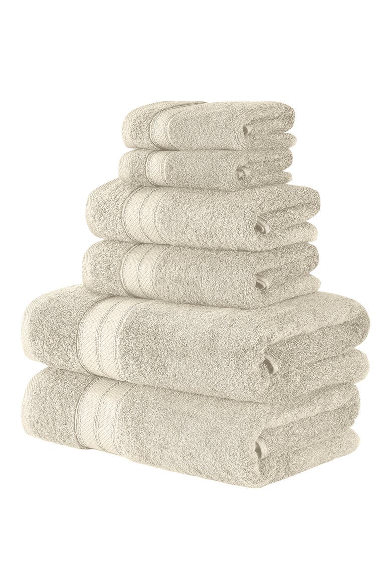SpunLoft 6-Piece Towel Set, Main, color, SAND
