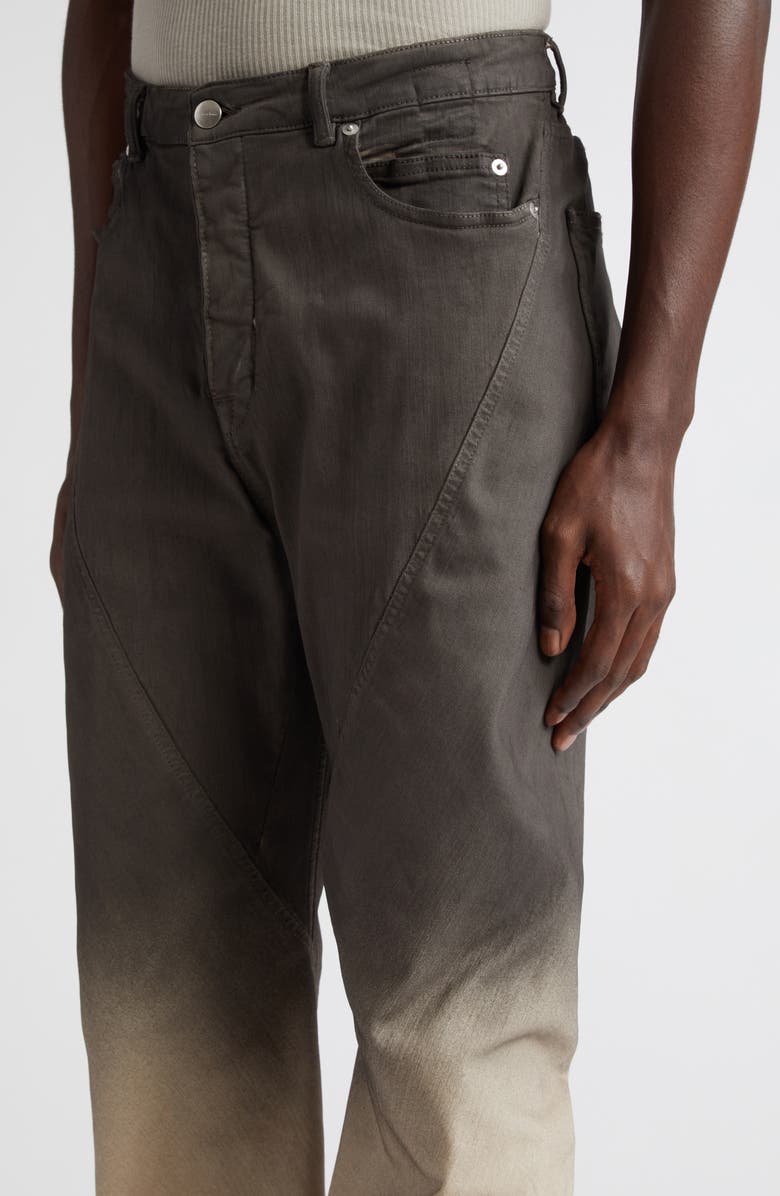 Rick Owens Pantaloni Bias Cut Stretch Bootcut Jeans, Alternate, color,