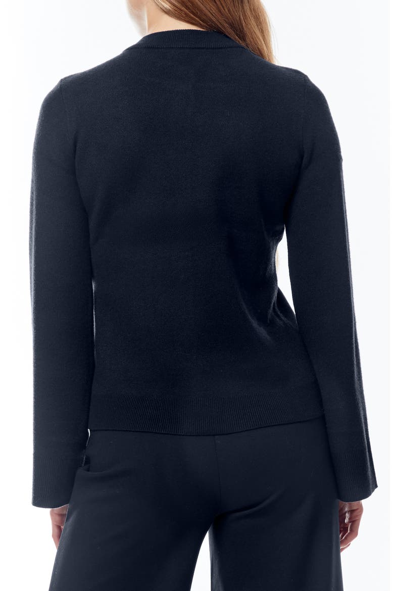 Alexandra Bell Sleeve Cardigan, Alternate, color, NAVY BLAZER