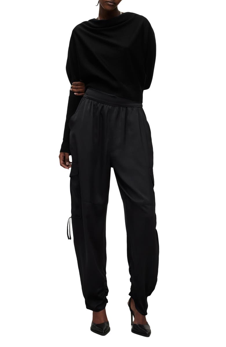 AllSaints Ridley Merino Wool Cowl Neck Sweater, Alternate, color, 