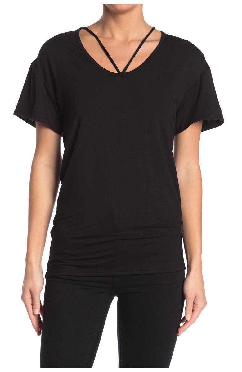 GO COUTURE Scoop Neck T-Shirt, Main, color, 