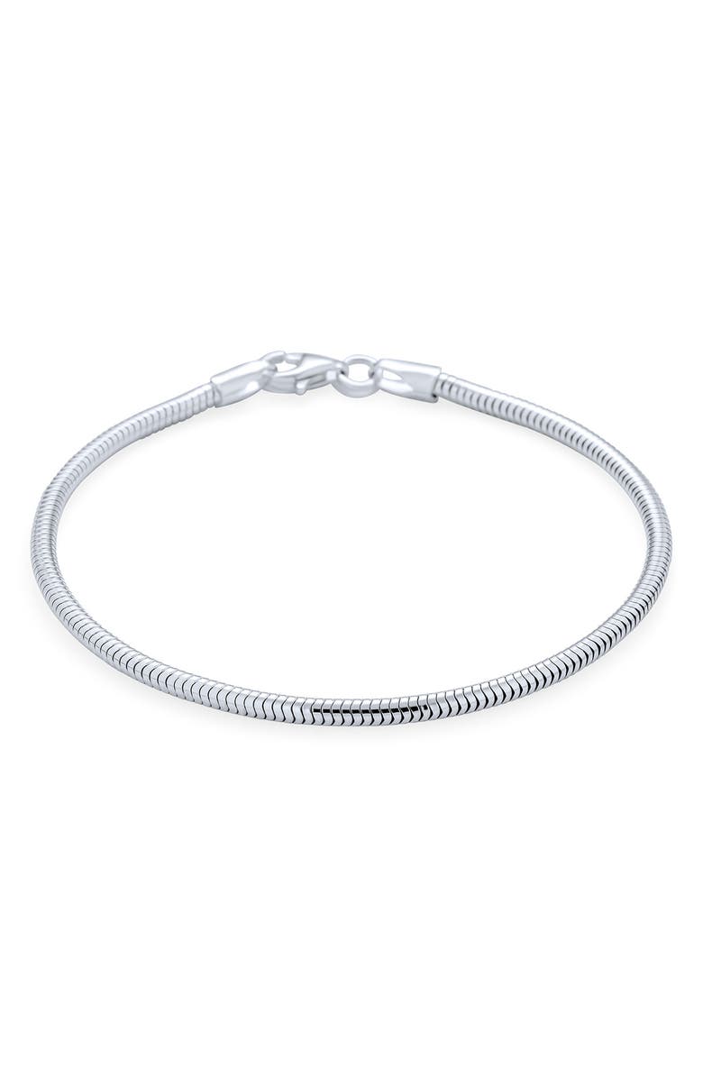 BLING JEWELRY Sterling Silver Murano Glass Bead Bracelet, Alternate, color, Green Multi-Color