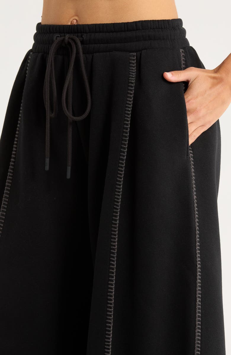 UGG<sup>®</sup> Classic Wide Leg Pajama Pants, Alternate, color, Black