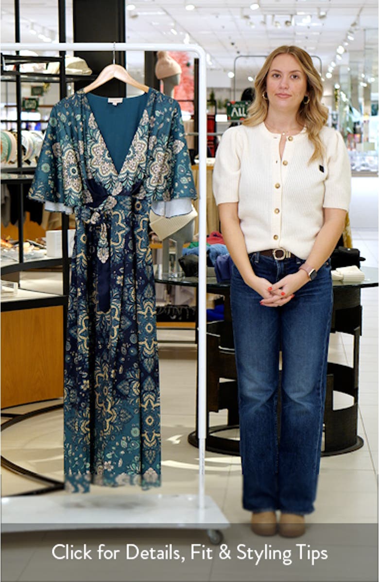 Shreya Floral Wrap Dress, sales video thumbnail