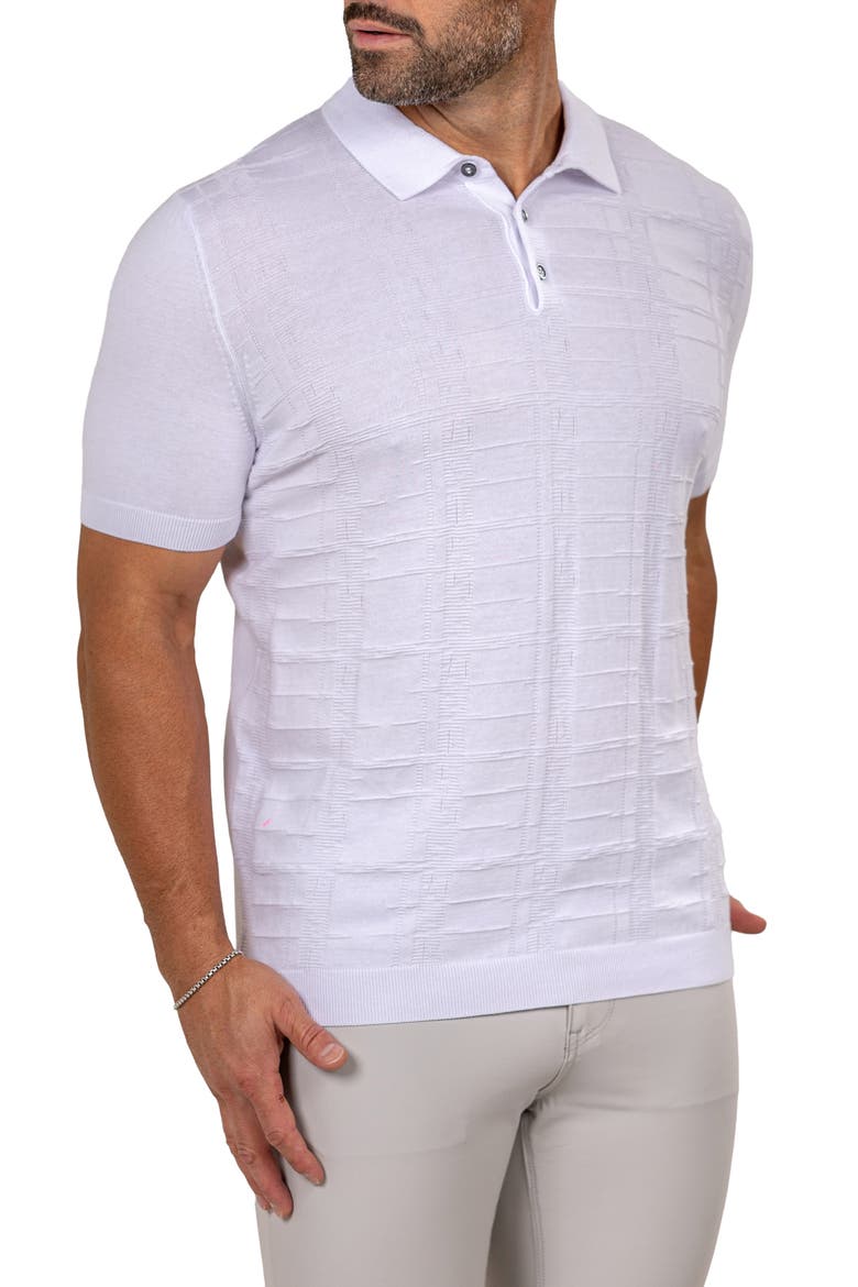 Marthy White Polo, Alternate, color, WHITE