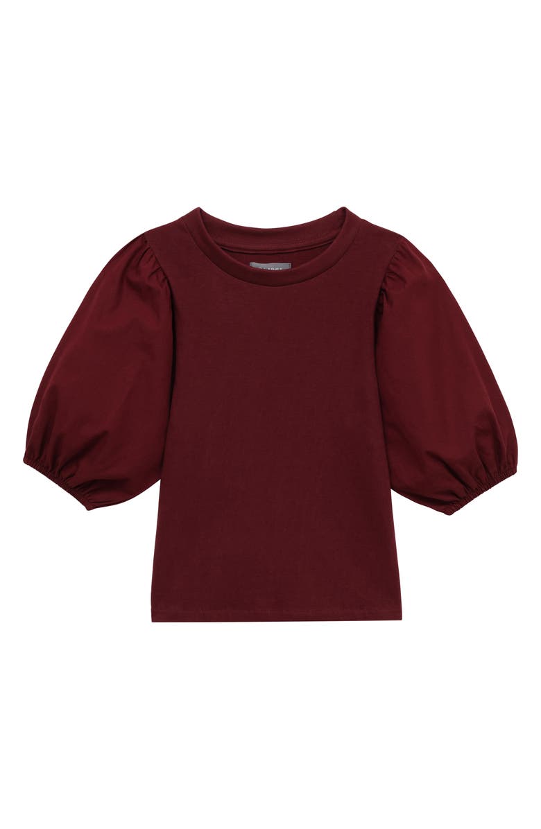 DL1961 Kids' Kayla Puff Sleeve Cotton Top, Main, color, 
