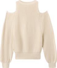 MANGO Cold Shoulder Sweater