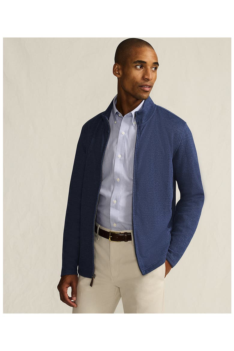 Bedford Rib Full Zip, Alternate, color, Medium Denim Heather