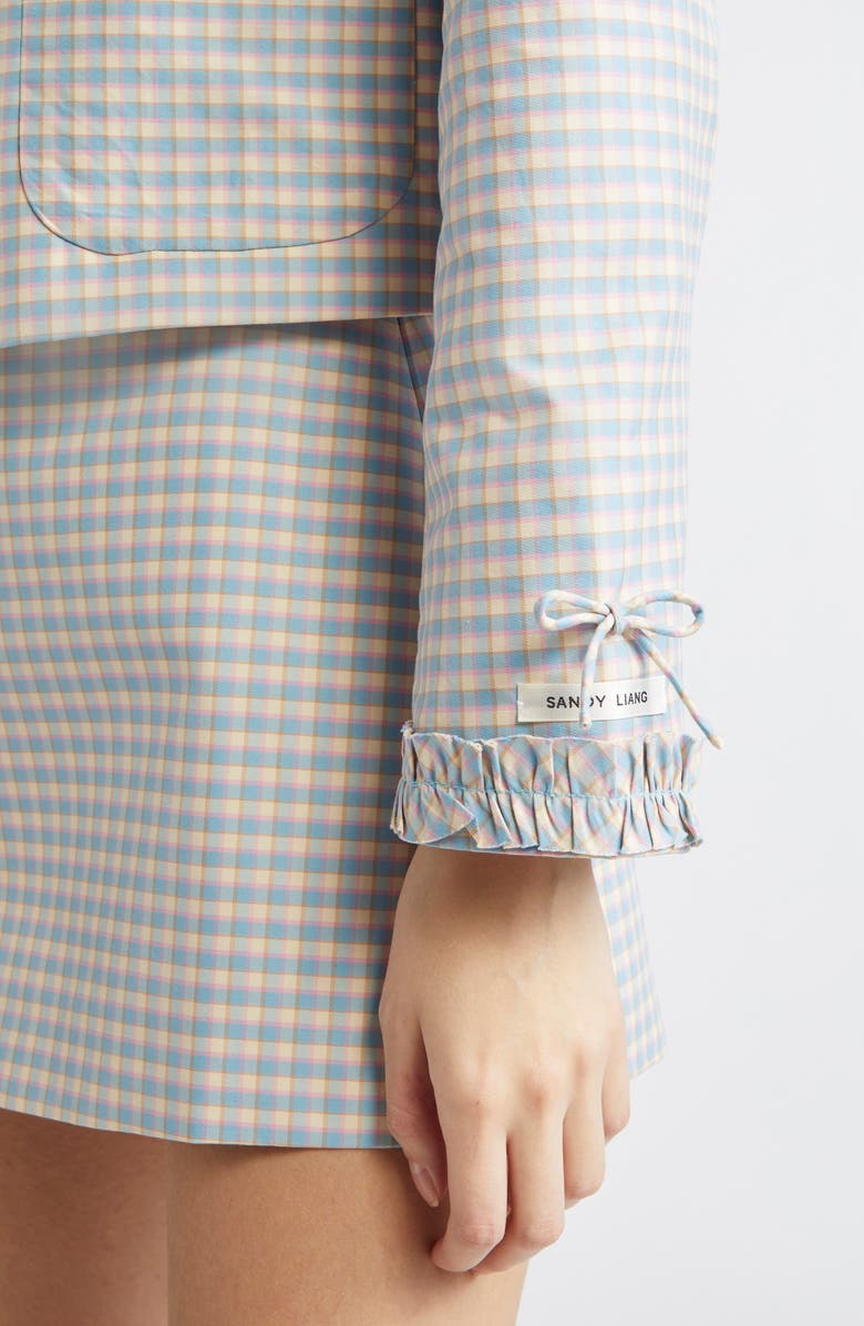 Sandy Liang Karube Gingham Jacket, Alternate, color, 