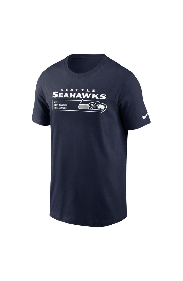 Nike Men's Nike College Navy Seattle Seahawks Division Essential T-Shirt, Alternate, color, Navy