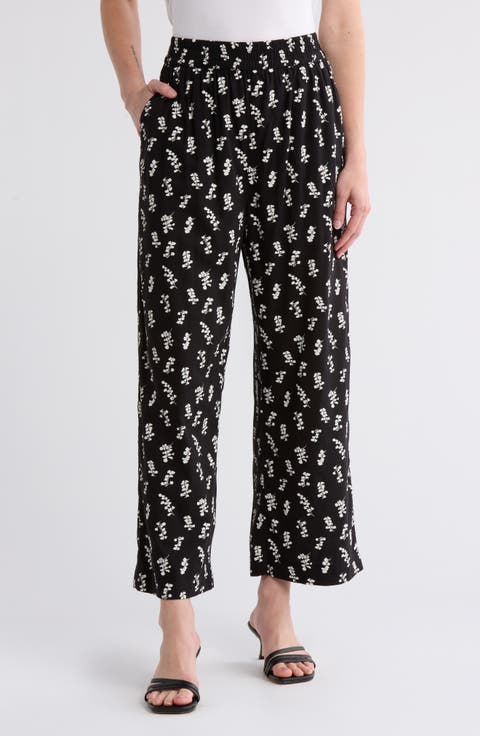 Crop Pull-On Pants
