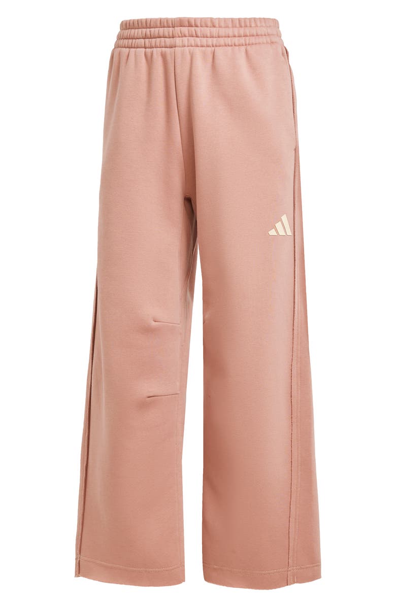 adidas Loose Fit Crop Fleece Pants, Alternate, color, 