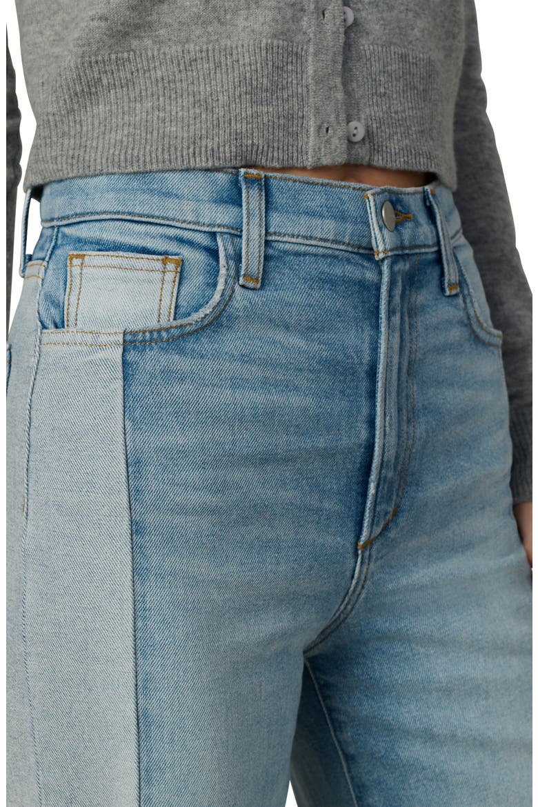 The Mia Pieced Two-Tone High Waist Wide Leg Jeans, Alternate, color, PATIENCE