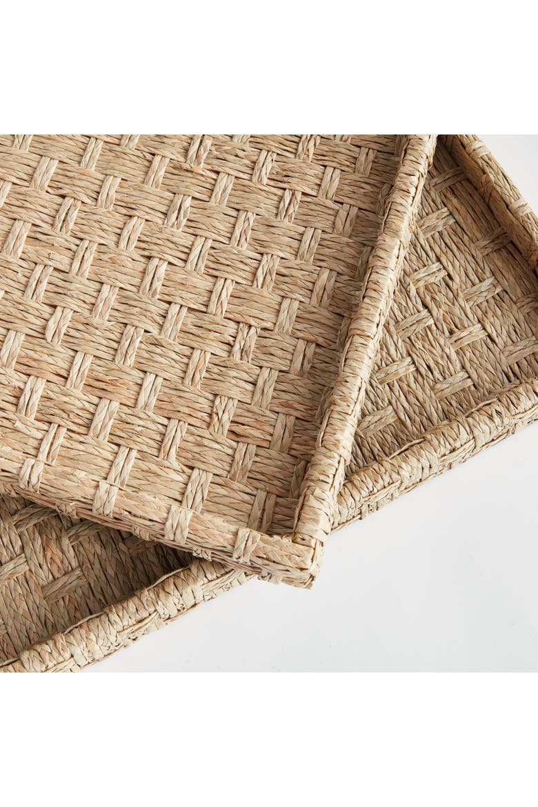 Wynn Decorative Trays Large Set of 2, Alternate, color, Beige