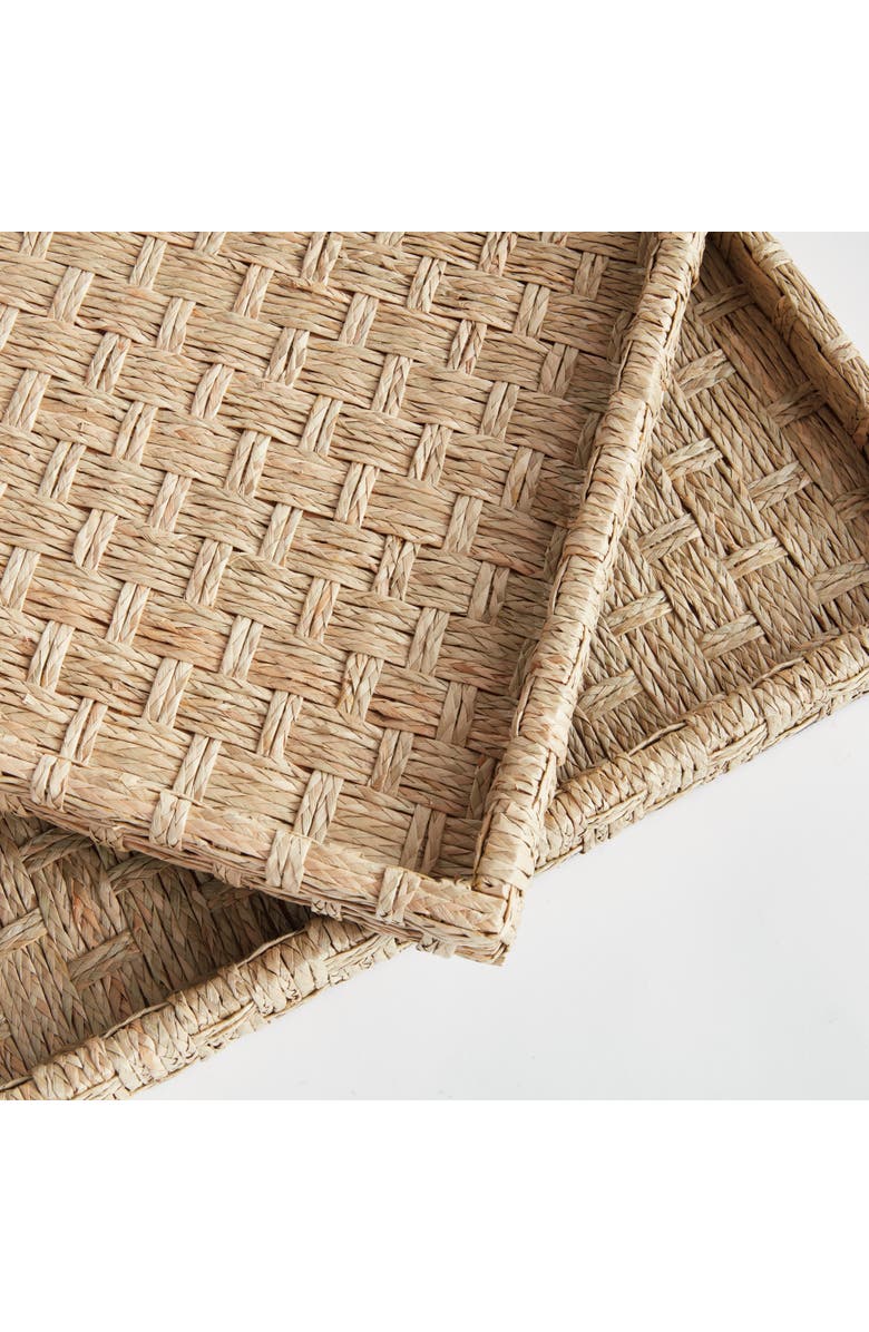 Napa Home & Garden Wynn Decorative Trays Large Set of 2, Alternate, color, Beige