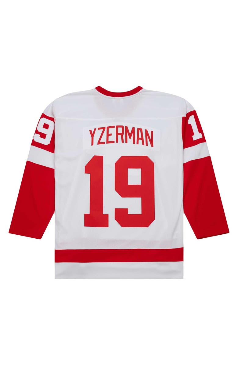 Mitchell & Ness Men's Mitchell & Ness Steve Yzerman White Detroit Red Wings  1983/84 Blue Line Player Jersey, Alternate, color, 