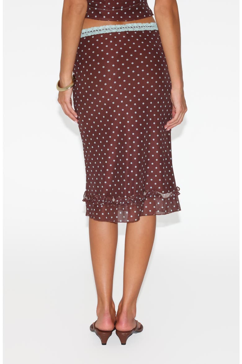Amara Low Rise Polka Dot Skirt, Alternate, color, BLUE POLKA DOT