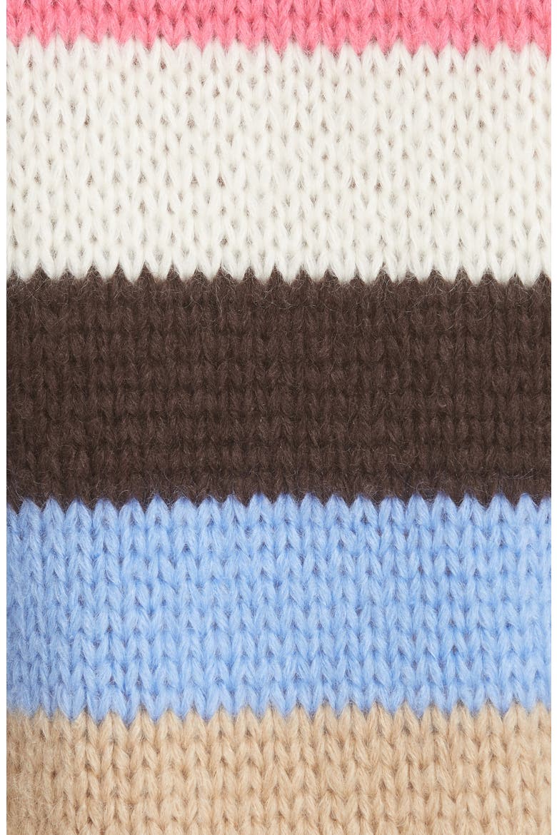 Julliard Multistripe Mohair & Wool Sweater, Alternate, color, WHITE