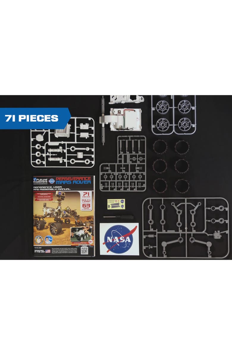 NASA Future Explorers Perseverance Mars Rover 71Pc Build & Learn,Ages 8+, Alternate, color, Multicolored