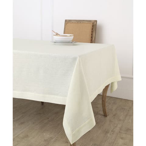Linen Tablecloth for Dining Table, Holiday and Everyday Dining Table Decor - Fete