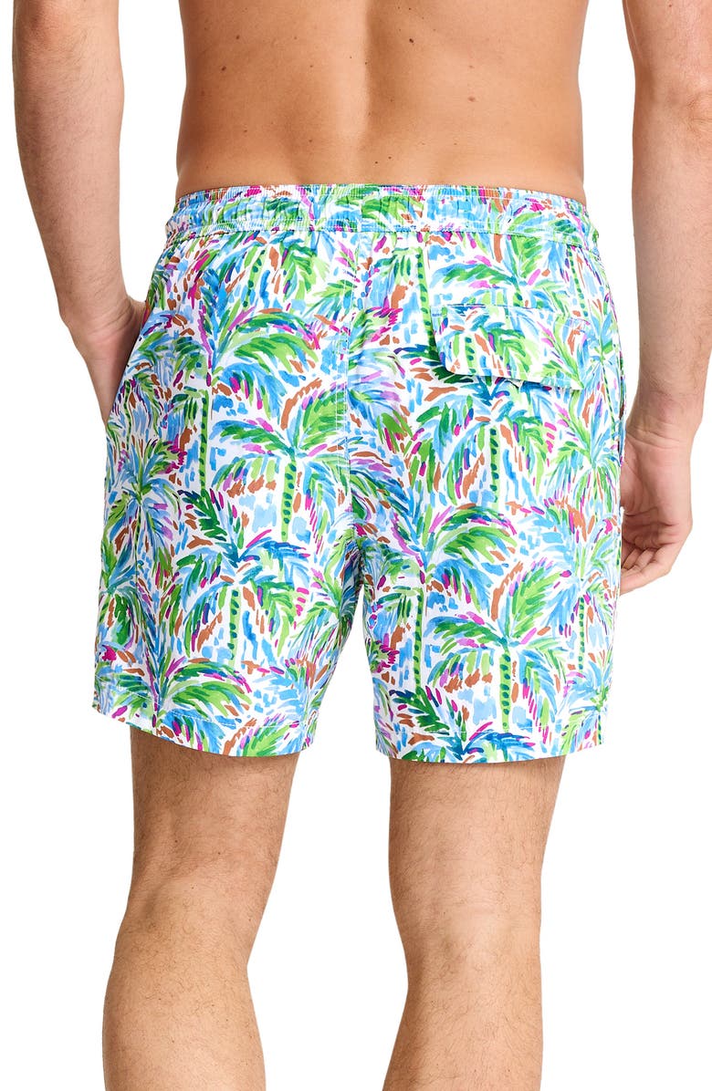 Tommy Bahama Naples Poolside Palms 6-Inch Performance Swim Trunks, Alternate, color, White