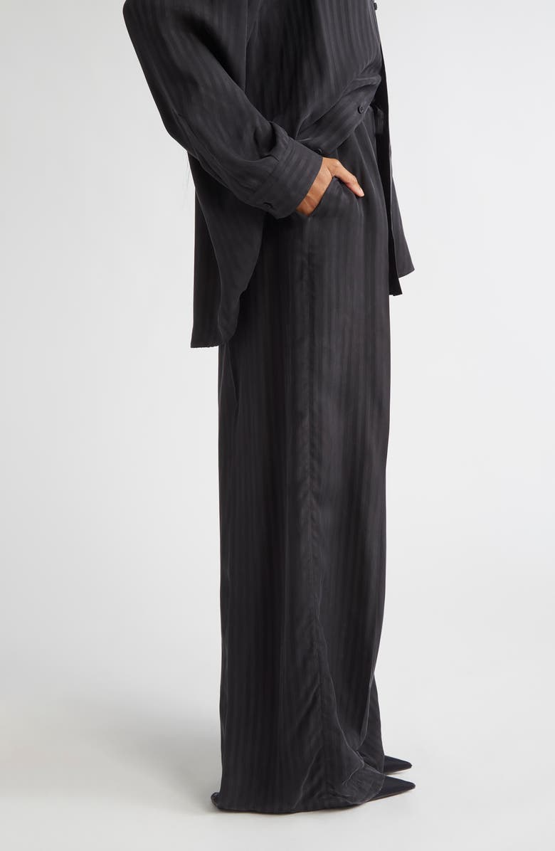 Balenciaga Fluid Cupro Tailored Pants, Alternate, color, 1000 Black