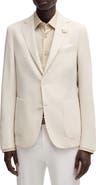 BOSS Hanry Slim Fit Slub Wool & Cotton Blend Sport Coat