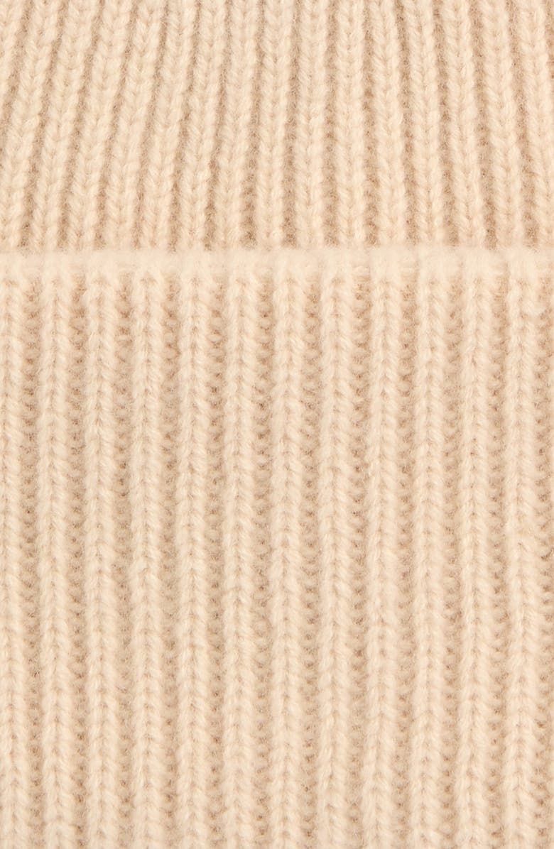 Halfdays Rib Merino Wool Beanie, Alternate, color, Oat Milk