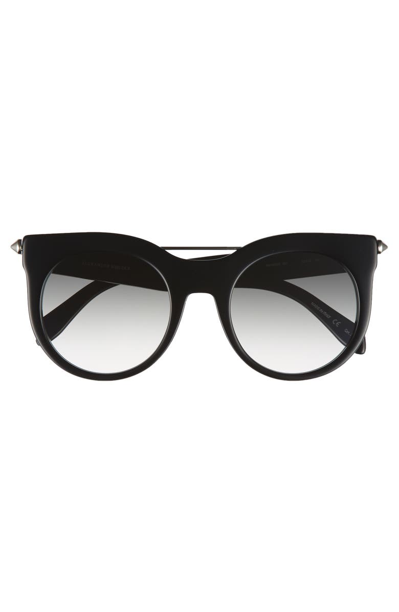 McQueen Alexander McQueen 52mm Cat Eye Sunglasses, Alternate, color, 