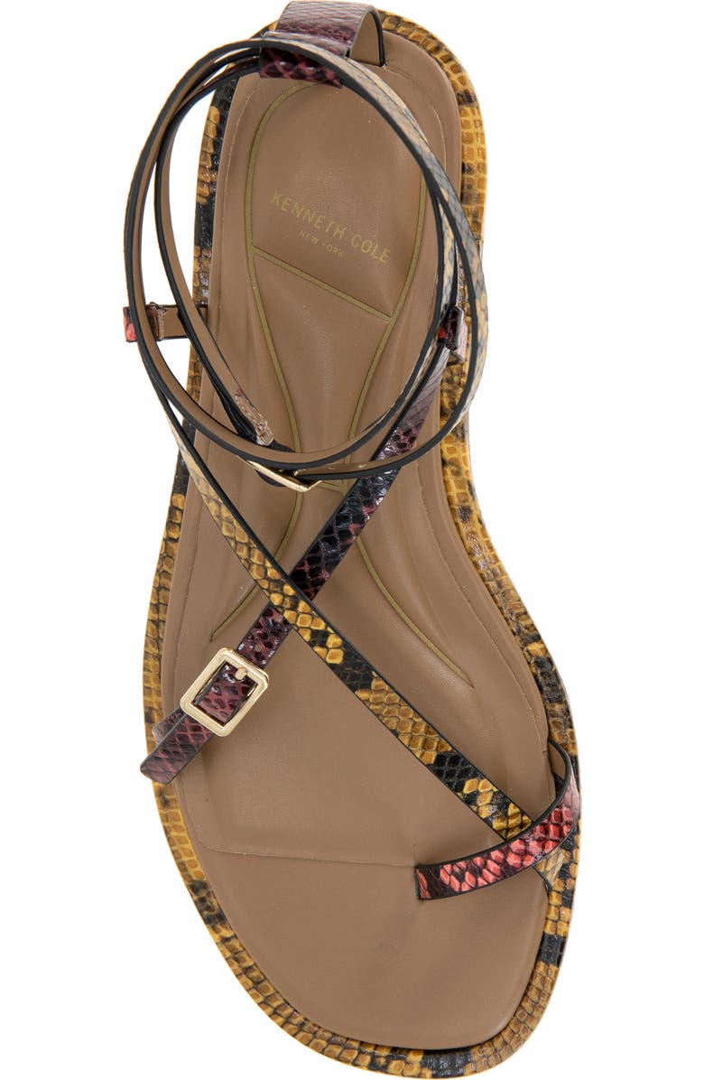 Kenneth Cole Paros Ankle Strap Sandal, Alternate, color, Multi Post Snake