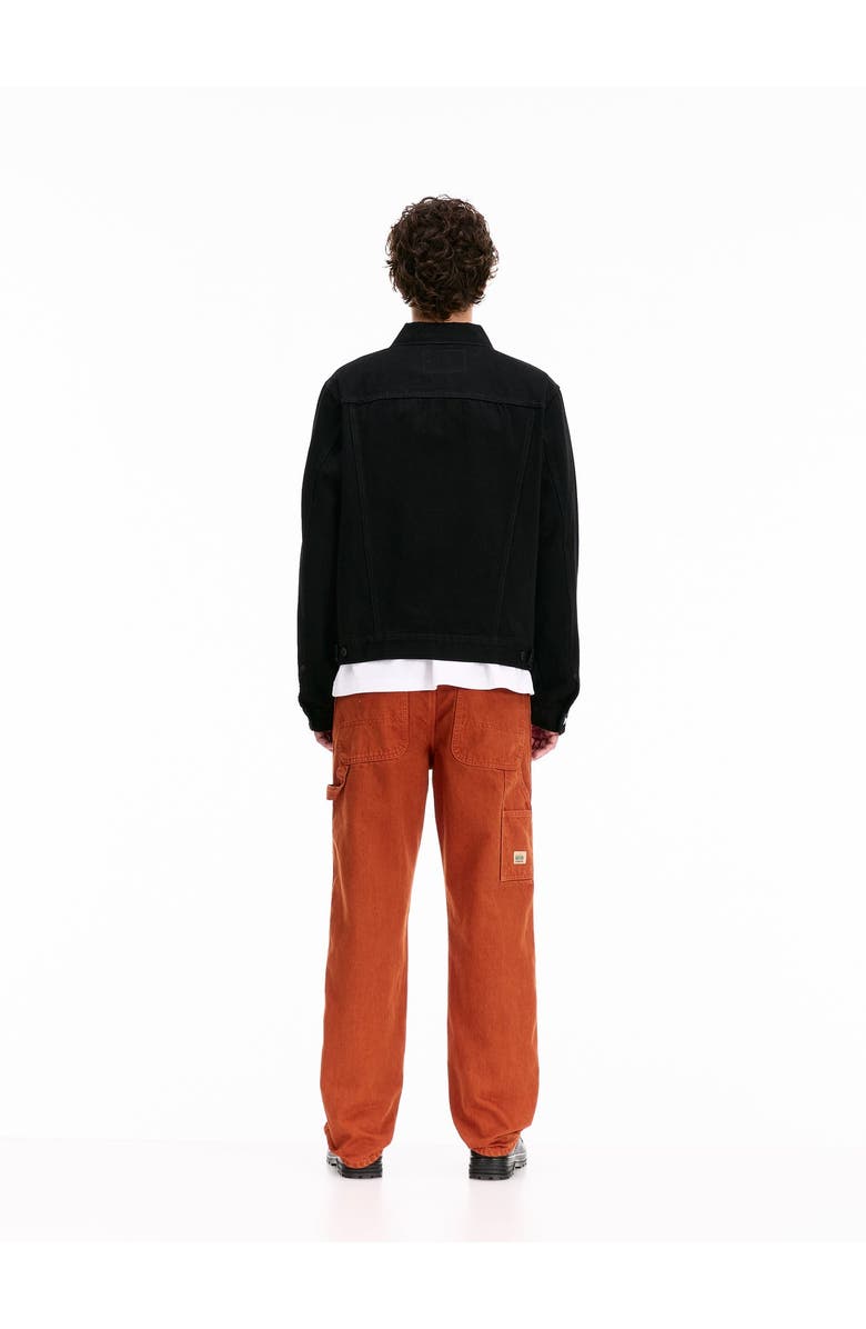 vowels Classic Trucker Jacket, Alternate, color, Black