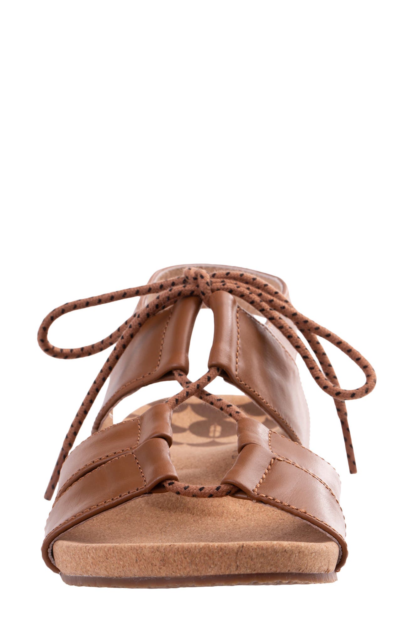 Adele Lace-Up Sandal, Alternate, color, SADDLE