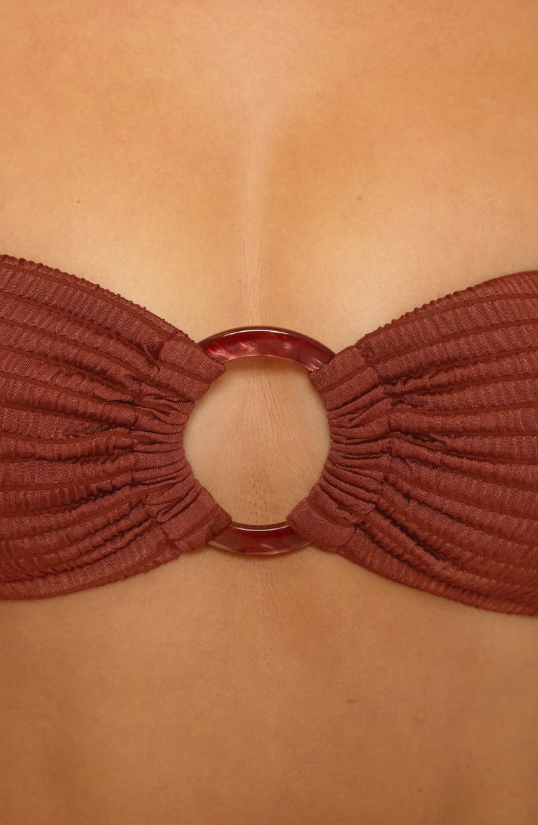 Isabella Rose Maza O-Ring Bandeau Bikini Top, Alternate, color, 