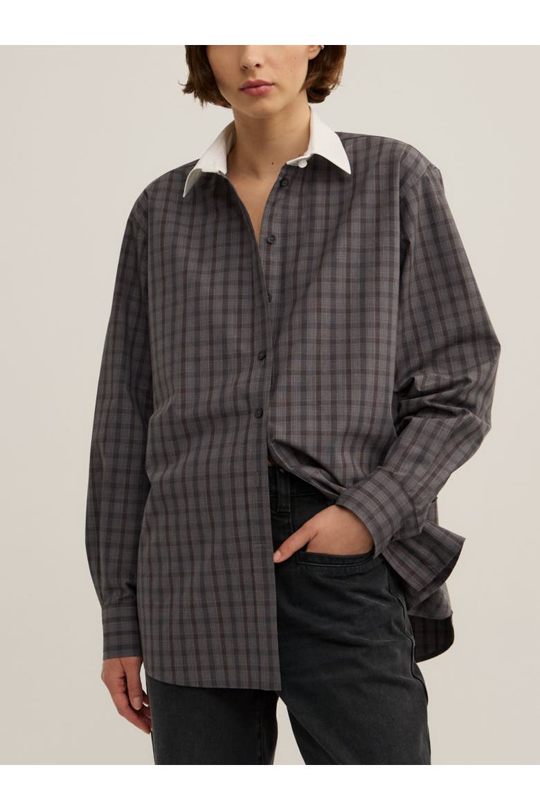 Check Shirt, Main, color, Charcoal