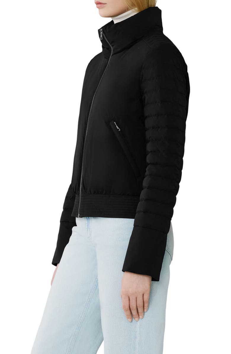 Soia & Kyo Isabella Water Repellent 700 Fill Power Down Bomber Puffer Coat, Alternate, color, Black