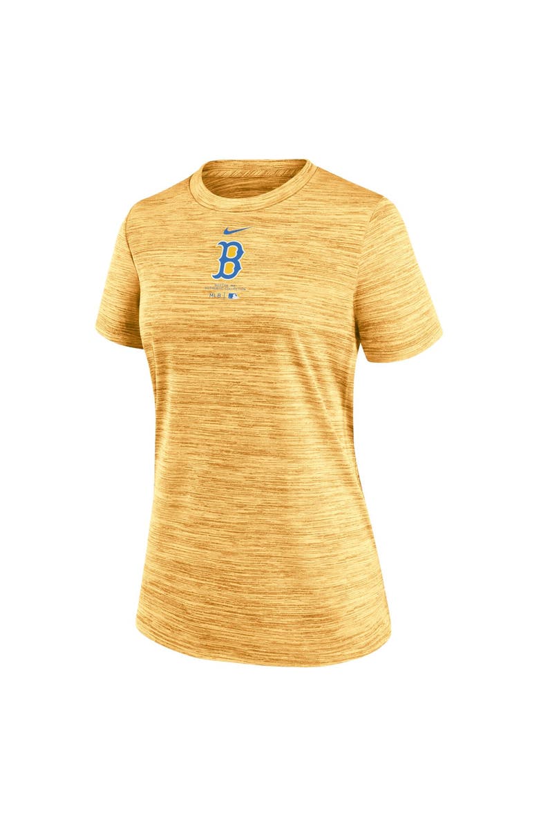 Nike Women's Nike Gold Boston Red Sox City Connect Practice Velocity T-Shirt, Alternate, color, 