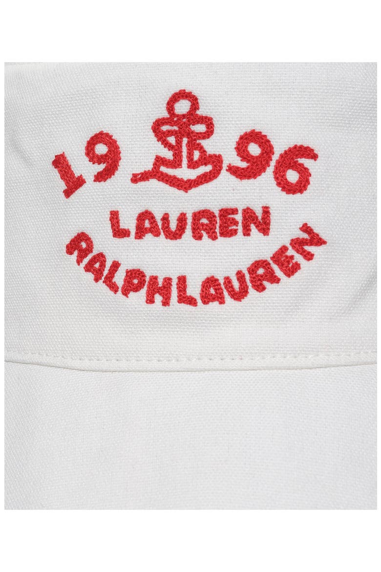 Embroidered Logo Bucket Hat, Alternate, color, CREAM