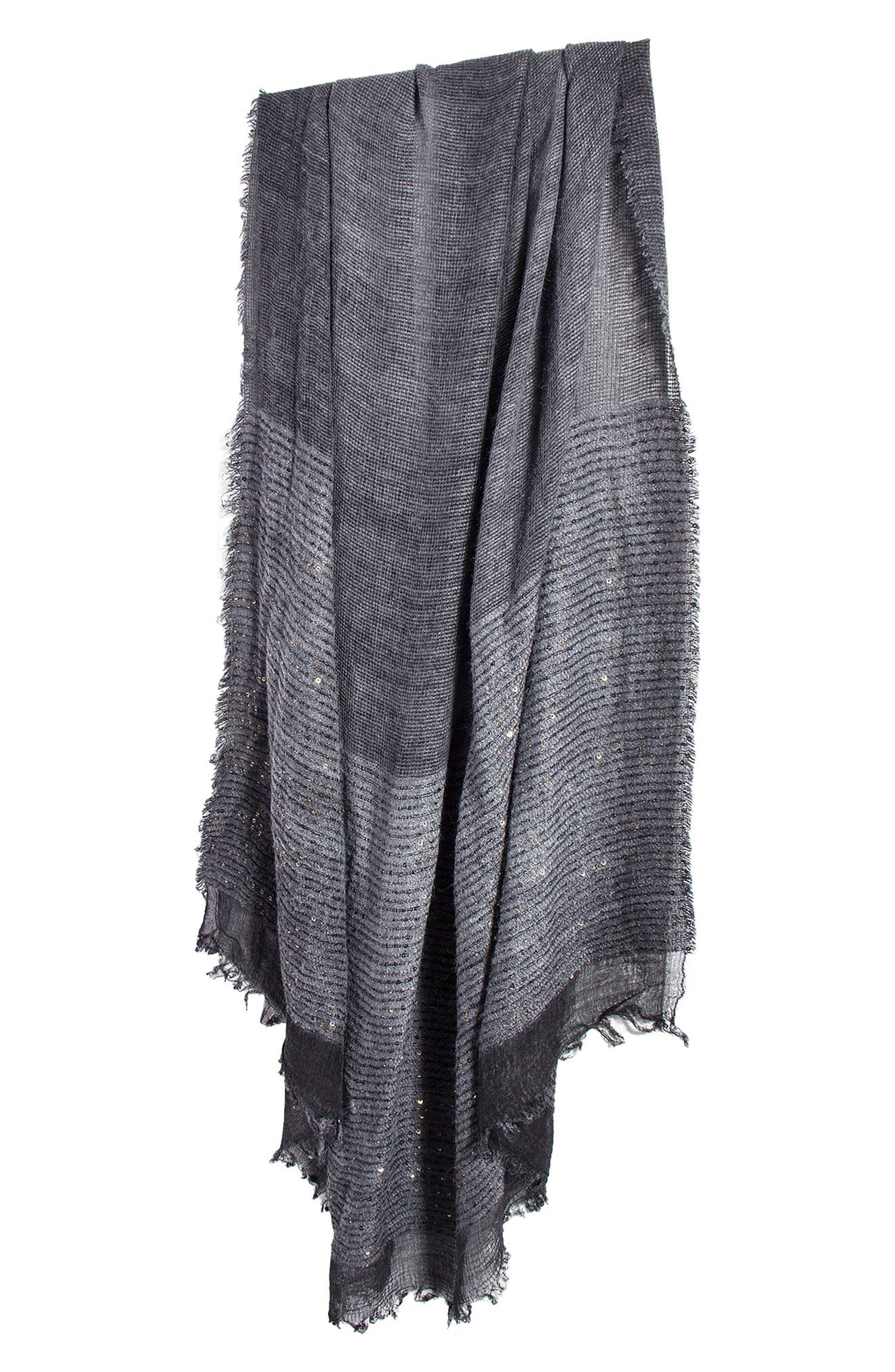 SAACHI Raven Sequin Embellished Wrap Scarf